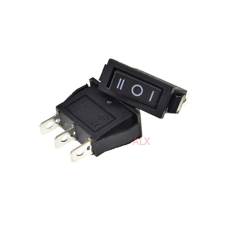 5PCS 3PIN SPDT Black Push Копче за вклучување/OFF/ON 3 прекинувачи за напојување на позиција 15A/250V 20A/125V 3 Прекинувач за вклучување
