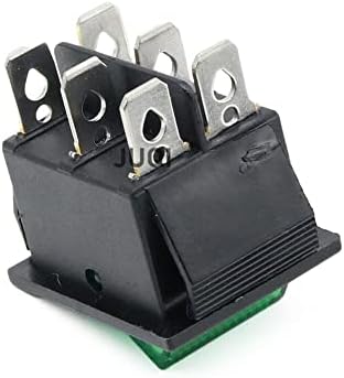 Електрична опрема со 50 парчиња/ кутија KCD4 Switch 2 Позиција 6 иглички Електрична опрема со прекинувач за светло напојување 16A 250VAC/