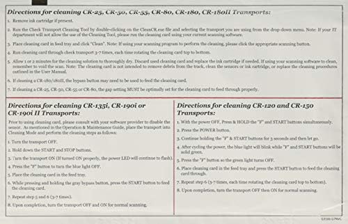 Картички за чистење за скенери за проверка на сериите на Canon CR