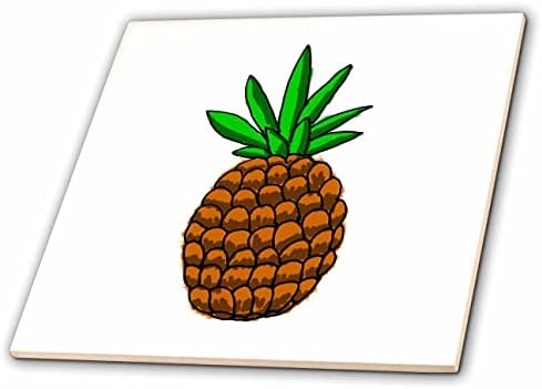 3дроза декоративен шарен цртеж на овошје од ананас-Плочки