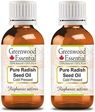 Гринвуд есенцијално чисто масло од семе од ротквица природно терапевтско одделение ладно притиснато за лична нега 100мл x 5