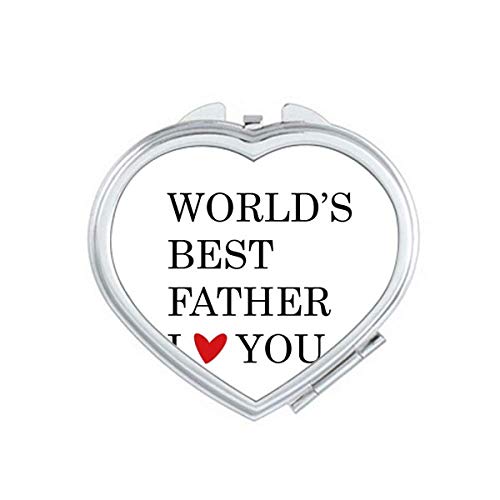 Те сакам најдобар татко татко фестивал цитат огледало за зголемување на патувањето преносен рачен џеб шминка