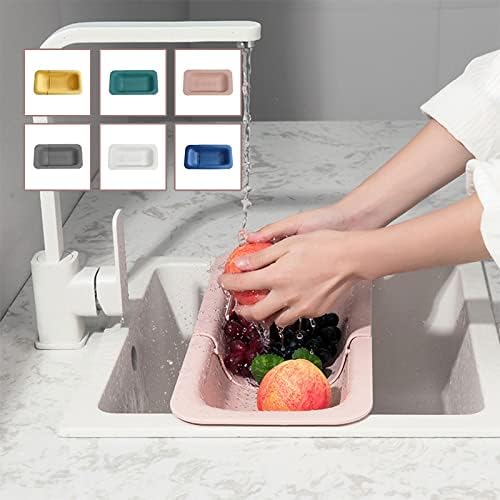 AmayyacJSN прибор за складирање прилагодлива дренажна корпа за дренажа за миење садови за проширување на мијалник за миење