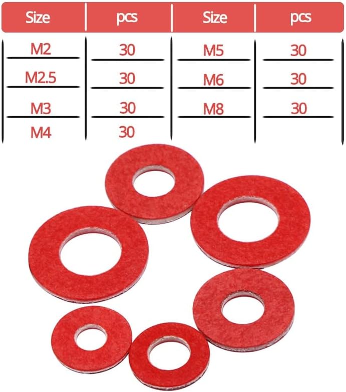 М2 М2, 5 М3 М4 М5 М6 М8 Црвена Хартија Челик Мијалник Заптивка Во Собата Електрична Електронска Изолација Црвена Хартија Рамен Заптивка Круг
