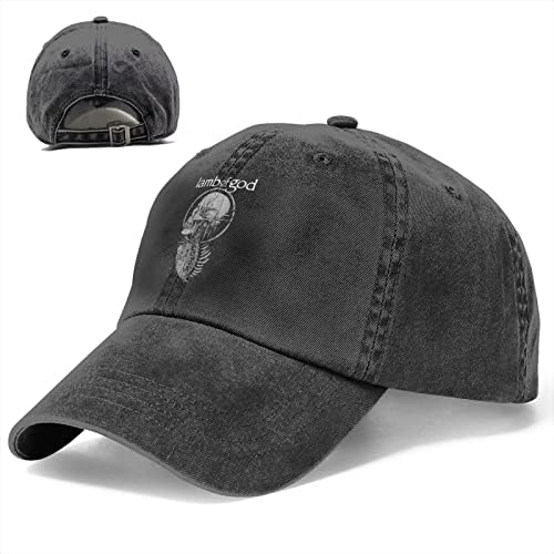 Јагнешко карпа на бог бенд Бејзбол капа за мажи жени ретро шминка капа на отворено спортски памук тато капа црна