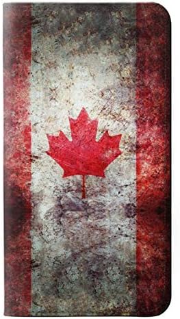 RW2490 Канада Јавор Лист Знаме Текстура СТП Кожа Флип Случај Покритие за iPhone 13 Про