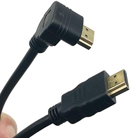 Mmnne ГОЛЕМА Брзина HDMI Кабел Машки До Надолу Агол Машки Кабел, Со Голема Брзина HDMI HDTV Кабел-Поддржува Етернет, 3D, 1.4 V