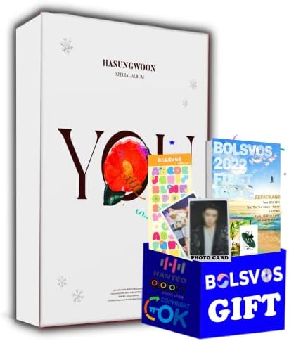Ha Sung Woon - Вие албум+Bolsvos K -Pop Ebook, 1ea Bolsvos налепница за товарен, фото -картички