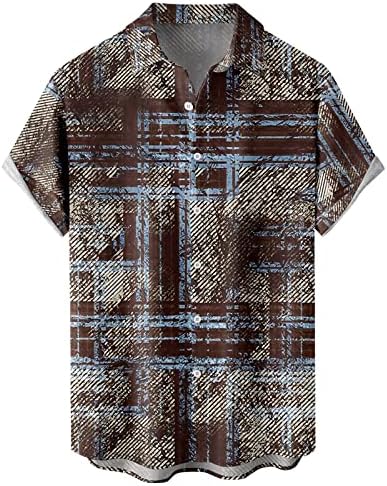 Ретро кошули мажи хавајски кошули трендовски кошули за мажи кошаркарска облека прилагодено копче до кошули печатени хавајски