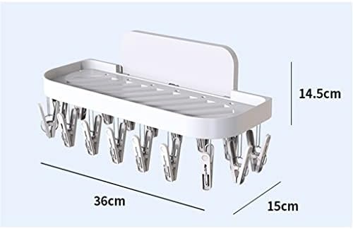 Sawqf Hook Hanger Облека за облека за долна облека, монтирана облека за складирање на бања за бања, безгласен торба без торба