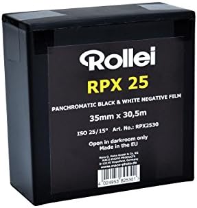 Rollei RPX 25 ISO Ниска Брзина Црна &засилувач; Бел Филм, 35mm x 100 ft. Ролна