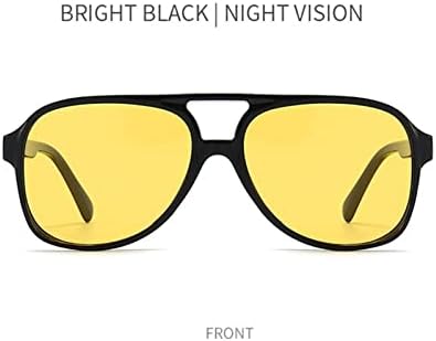 Вирун Ноќни Очила За Возење За Мажи Жени - Анти Отсјај Поларизирани УВ400 Жолти Заштитни Очила За Ноќно Гледање За Риболов Голф