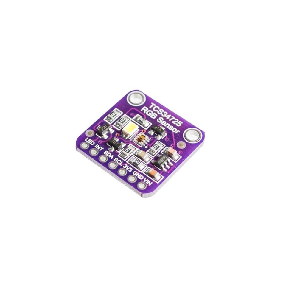 TCS34725 ниска моќност IR блокиран филтер RGB Сензор за светлина во боја Препознавање DIY комплет Електронски PCB табла за Arduino