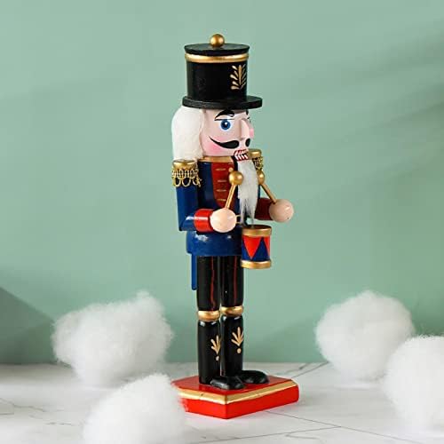 Божиќни фигури на оревчести | 9.8 Инч Дрвена божиќна оревчеста војничка статуа | Празнични украси за Божиќна забава