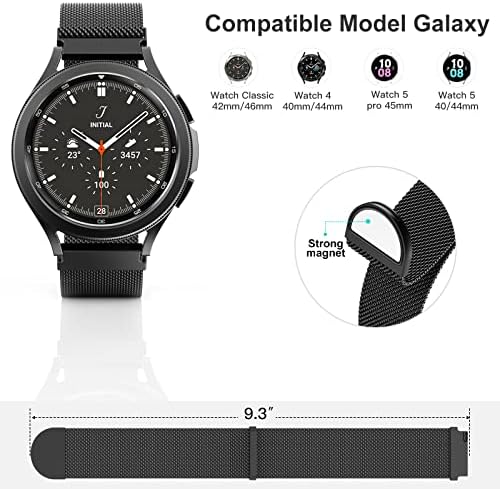 Групите на Kingofkings компатибилни со опсегот Samsung Galaxy Watch 5/4 40mm 44mm/Watch 5 Pro 45mm/Galaxy Watch 4 Classic 42mm 46mm за жени и