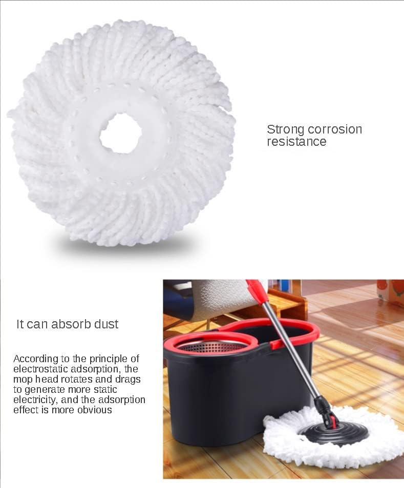BKDFD ротирачки моп за замена на крпа за вртење за миење на подот за миење садови, мрзливи прибор за чипка за чистење алатки за чистење на домаќинства
