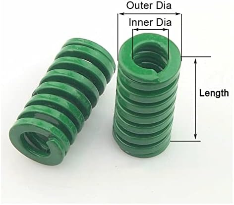 Изворите на компресија се погодни за повеќето поправка I 1 парче зелена тешка калап за вртење на надворешниот дијаметар 16/18/20 mm Спирално печат на компресија Пролетн?