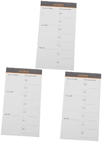 Оперитакс 3 парчиња Планер Патници Тетратка Тетратки За Работа Мали Бележници За Работа Список Бележник Неделно Планирање Рампа Откинете