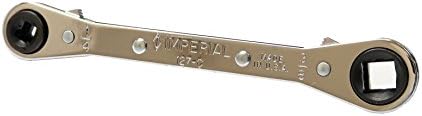 Империјална алатка 127C клуч за рачка со офсет од 25 степени за ладење и климатизација на HVAC, 1/4 , 3/8, 3/16 и 5/16