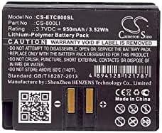 Камерон Сино батерија за Eartec Comstar Безжични слушалки PN: Eartec CS-800LI 950mAh / 3.52Wh