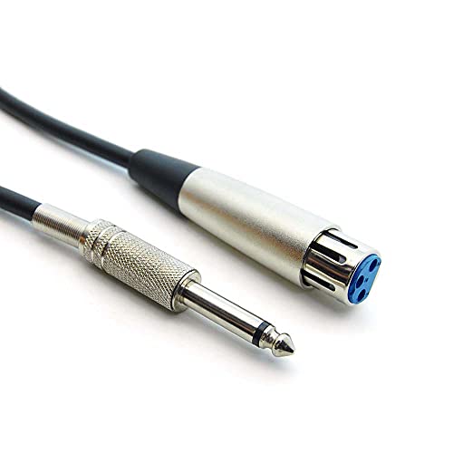 Cable Central LLC (10 пакувања 10ft XLR 3P женски до 1/4 Небалансиран кабел за микрофон - 10 стапки