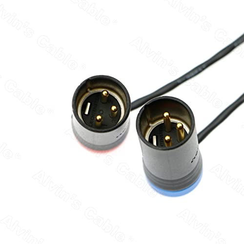 Каблите на Алвин со низок профил TA5F до двојно LP XLR 3 Pin Машки аудио-кабел за Wisycom-MCR54 | Lectrosonics-DCHR-приемник LP Mini XLR 5 пин женски до два XLR излезен сплитер кабел за звучни уре