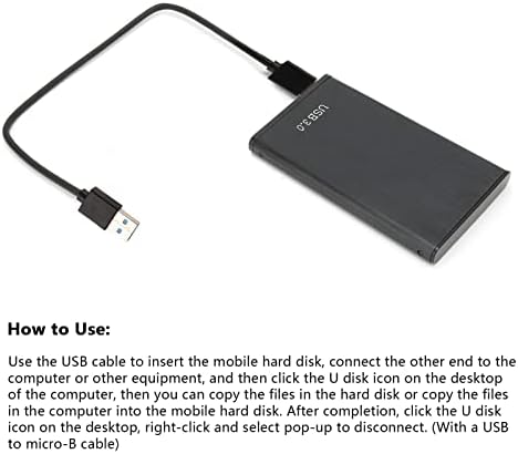 USB3. 0 Хард Диск, Мобилен Хард Диск Широко Компатибилен Приклучок И Игра за OS X За Win8
