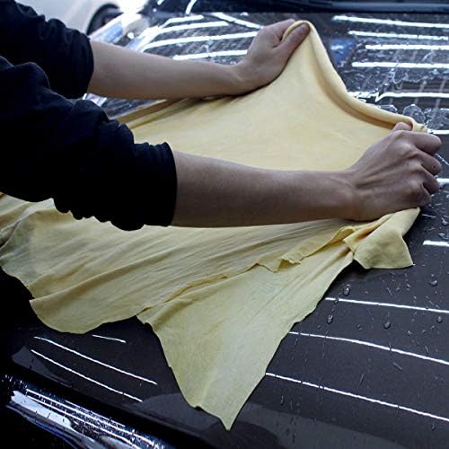 Автомобил Природа Шамоа вистинска кожа за миење на кожа за чистење на крпа за чистење чиста чама голема