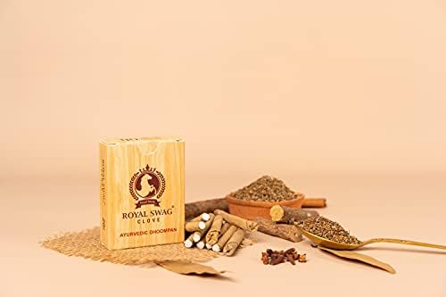 Royal Swag Ayurvedic & Herbal Long Filted Bidi чад стоп никотин копнеж тутун без духов помага во откажувањето од пушењето