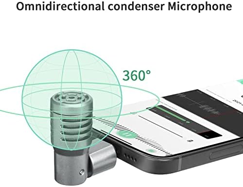 Боја BY-P4D надворешен мини молња микрофон за iPhone ipad ipod ios Protable & лесен приклучок и репродукција на професионален кондензатор мали