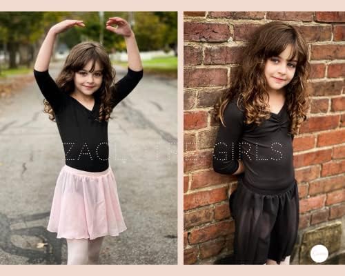Заклаат 3 пакети девојки балетски здолништа за танцување со шифон шифон за дете/деца/мало девојче танцувачка облека