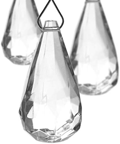 PMLAND виси акрилен кристален дожд капка солза како дијамант приближно 26 парчиња