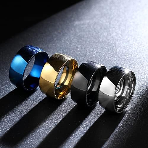 Сини прстени на Колесо 8мм за мажи и жени Персонализиран прстен Прилагодете го прстенот врежан прстен-75884