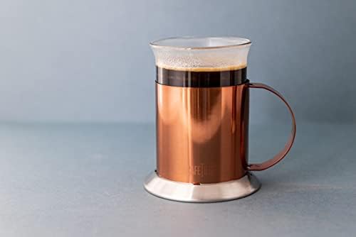 La Cafetière сет од 2 бакарни ефекти од не'рѓосувачки челик чаши за кафе