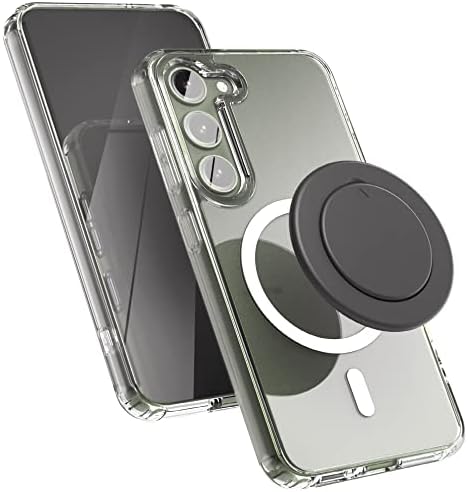 Обвиткана Магнетна Кутија И Зафат - Дизајнирана За Samsung Galaxy S23 - Заштитна Јасна Кутија Со Отстранлив Држач За Телефон Компатибилен