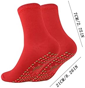 Комориум 1-6 пара чорапи за само-греење-мешајте чорапи за само-загревање на бои, топли загреани чорапи за мажи жени, зимски термички