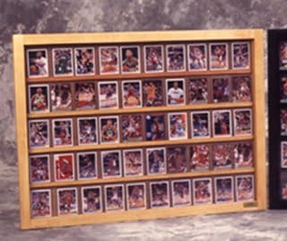 Случај за прикажување на спортски картички во Пензони, има 50 неградени спортски картички, случај на приказ на бејзбол картички, случај