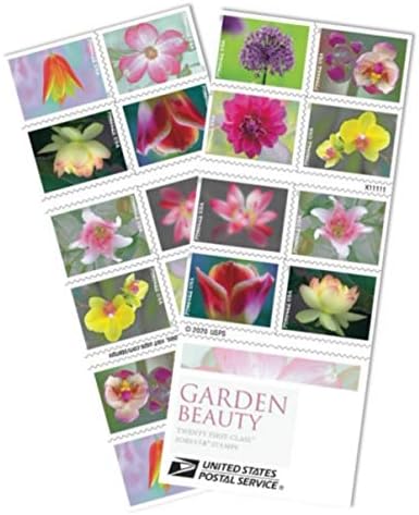 УСПС Градина убавина засекогаш поштенски марки 5 книги од 20 американски поштенски прва класа свадба прослава годишнина од цвеќиња