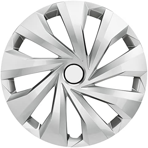 Копри сет од покривка од 4 тркала од 13 инчи сребрен Hubcap Snap-on Fit Citroen