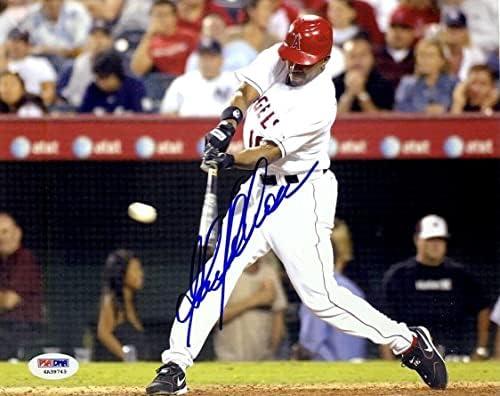 Гарет Андерсон потпиша бејзбол 8x10 Фото PSA 4A 39743 Anaheim Angels - автограмирани фотографии од MLB
