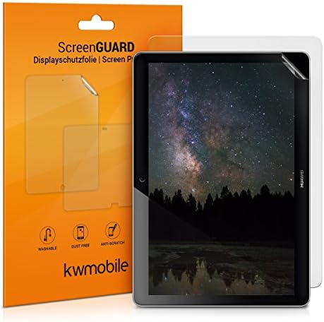 KWMobile 2x заштитници на екранот компатибилен со Huawei MediaPad T3 10 - Филмови за приказ на таблети за таблети на екранот