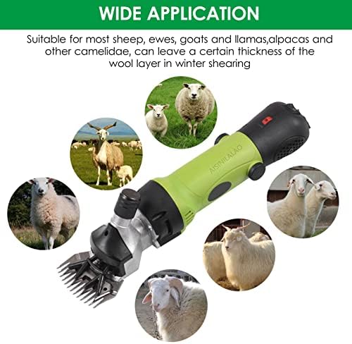 Aisinilalao 690w Професионални Ножици За Овци За Сечење Животни, 220v 6 Брзини Електрична Фарма Добиток Волна Ножици За Кози, Говеда, Фарма
