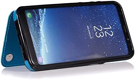 Телефон Случај За Samsung Galaxy S8 Со Калено Стакло Заштитник На Екранот Држач За Картички Капак На Паричникот Флип Кожа Тенок Додатоци
