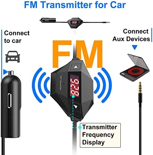 Monodeal Portable CD Player со двојни слушалки Jackек ， со FM предавател за автомобил
