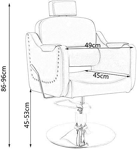 Салон стол хидрауличко стол за бизнис или дом, стол за коса стол стилизинг столици салони вртејќи стол стол коса бербер стол седиште