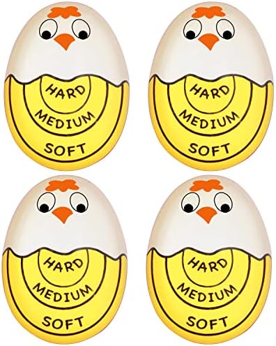 Тајмер За јајца Боја-Менување За Варење Јајца Меко Тврдо Варено Јајце Совршено Секој Пат Без Бпа Безбеден, Лесен За Читање И Забавен,
