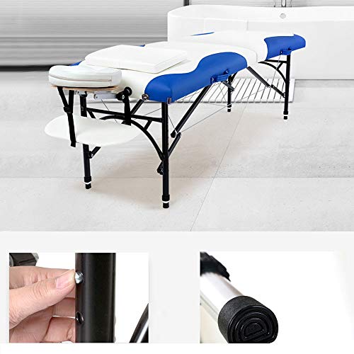 LJHA преклопна масажа за масажа, преносен пу -бања кревет за убавина салон спа -третман масажа дома масажа маса масажа маса