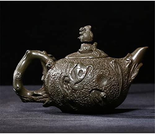 Ccbuy креативен мајмун тенџере облик на облик на облик на виолетова глина 260ml рачно изработен чај чај сет семеен сингл сад чај сет