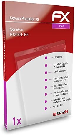 Атфоликс пластично стакло заштитен филм компатибилен со Somikon NX4564-944 стакло заштитник, 9H хибриден стаклен стаклен екран заштитник