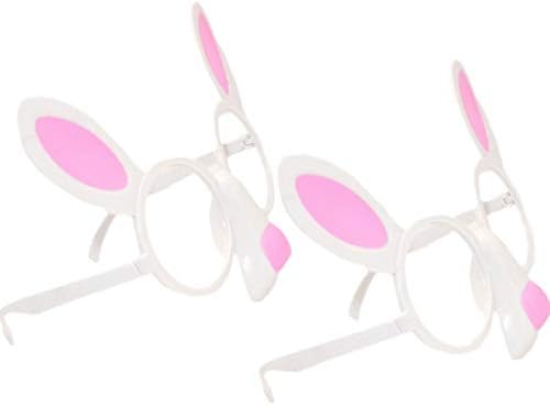 Кесјоо 5 парчиња Велигденски Зајачки Очила Слатки Очила Смешни Очила Фото Реквизити Пристапни Партиски Материјали Фаворизира За